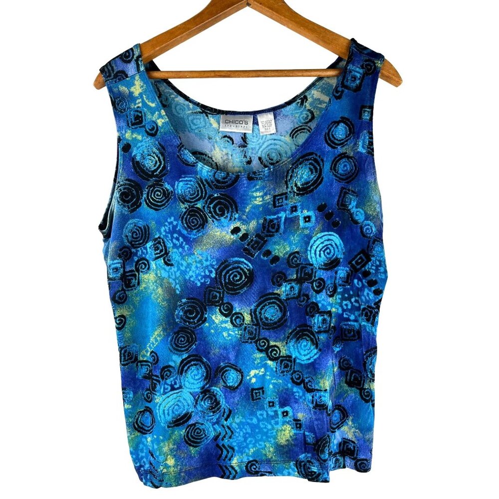 CHICO'S Travelers Tank Top, Women's Size 2, Large, US 12 - Picture 5 of 8